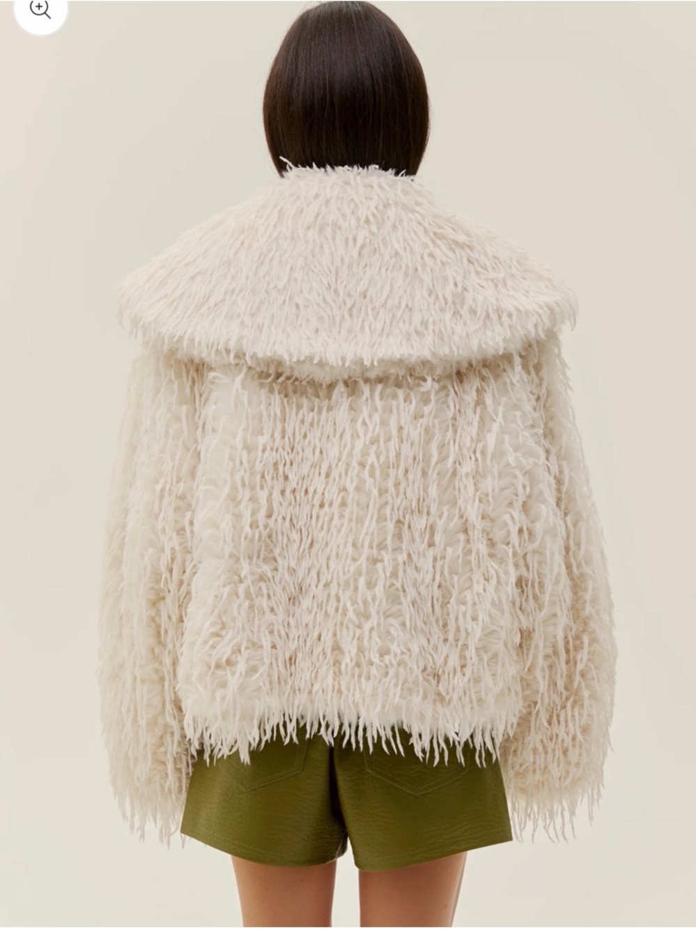 Alice K Cropped Fur Coat - Picture 2 of 7